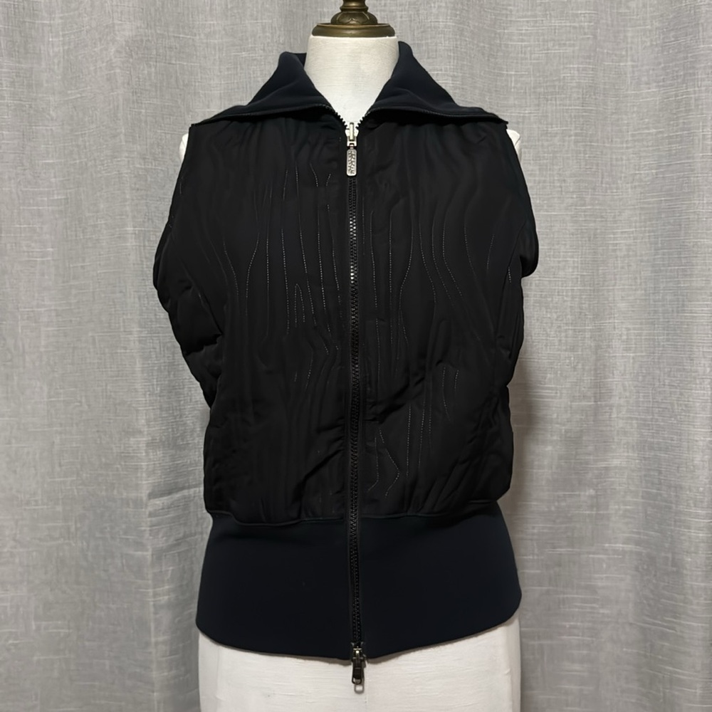 Like New-Columbia Brand Reversible Vest-Navy & Black-ZipUp Front-High Neck-Sz S
